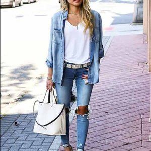 Rock & Republic Denim Button-up Shirt